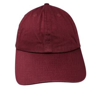 Kb Ethos Classics Slideback Baseball Cap Red One Size Adjustable 6 Panel Blank